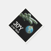 Christmas World Globe Ornament With Stars Serviette (Ecke)