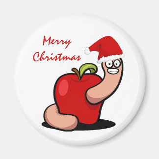 Christmas Worm Magnet