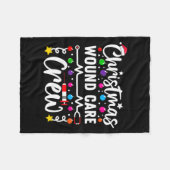 Christmas Wound Care Crew Nurse Xmas Nursing Rn Lp Fleecedecke (Vorderseite (Horizontal))