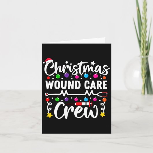 Christmas Wound Care Crew Nurse Xmas Nursing Rn Lp Karte (Vorderseite)