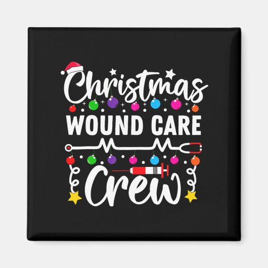 Christmas Wound Care Crew Nurse Xmas Nursing Rn Lp Magnet (Vorne)