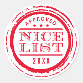 CHRISTMAS WRAPPING lustige schöne Liste Briefmarke Runder Aufkleber