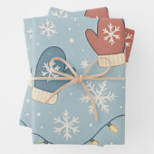 Christmas Wrapping Paper – 3 Flat Sheets | Festive Geschenkpapier Set (Beispiel)