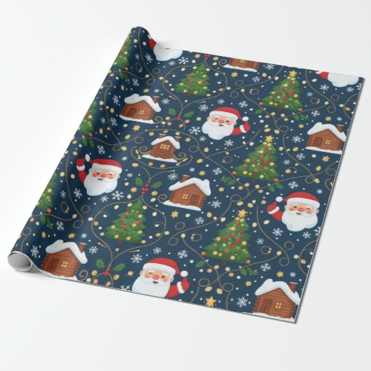Christmas Wrapping Paper Geschenkpapier (Ungerollt)