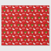 Christmas Wrapping Paper Geschenkpapier (Flach)