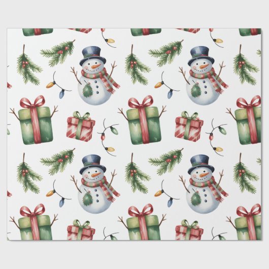 Christmas Wrapping Paper Geschenkpapier (Flach)