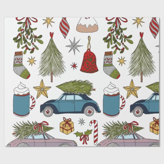 CHRISTMAS WRAPPING PAPER GESCHENKPAPIER (Flach)