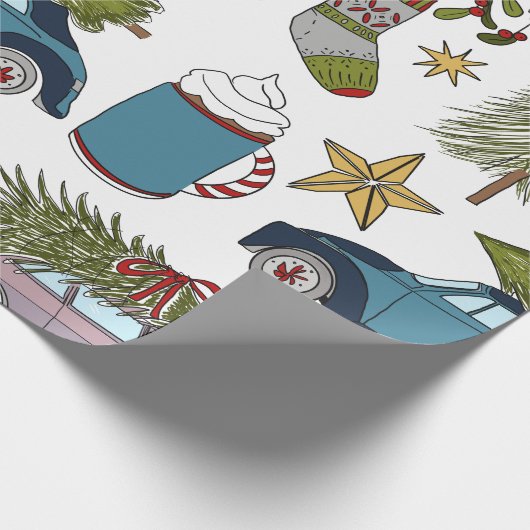 CHRISTMAS WRAPPING PAPER GESCHENKPAPIER (Ecke)