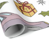 CHRISTMAS WRAPPING PAPER GESCHENKPAPIER (Rolleneckpunkt)