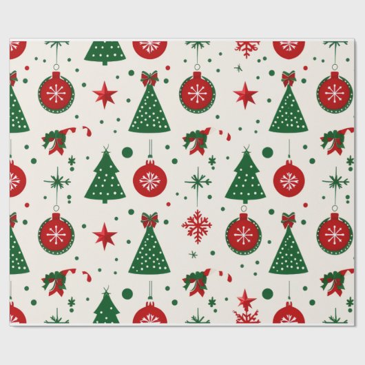 Christmas Wrapping Paper  Geschenkpapier (Flach)