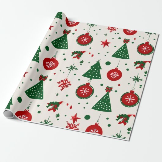 Christmas Wrapping Paper  Geschenkpapier (Ungerollt)