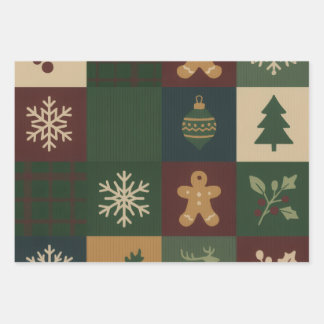 Christmas Wrapping Paper Geschenkpapier Set