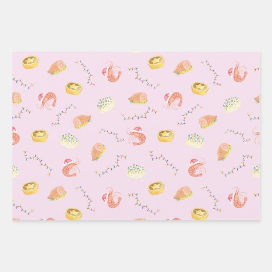 Christmas Wrapping Paper Geschenkpapier Set (Vorderseite)