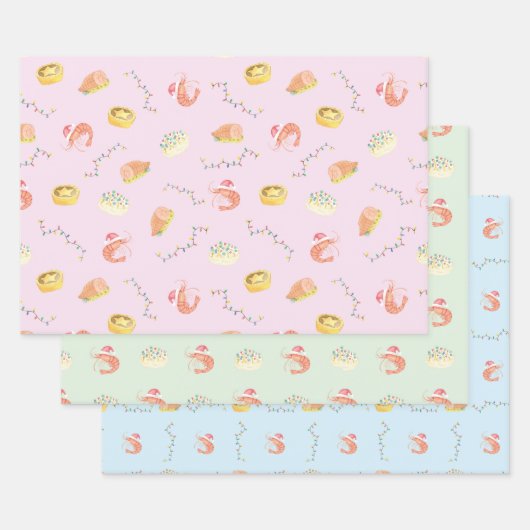 Christmas Wrapping Paper Geschenkpapier Set (Set)