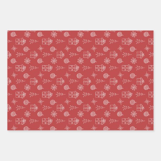 Christmas wrapping paper geschenkpapier set (Vorderseite 3)