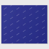 Christmas wrapping paper ho ho ho manly blue geschenkpapier (Flach)
