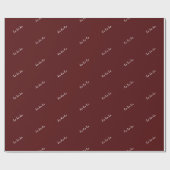 Christmas wrapping paper ho ho ho manly burgundy geschenkpapier (Flach)