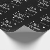 Christmas Wrapping Paper Personalize Name Geschenkpapier (Ecke)