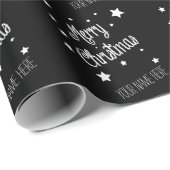 Christmas Wrapping Paper Personalize Name Geschenkpapier (Rolleneckpunkt)