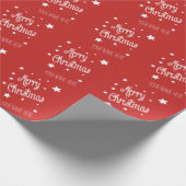 Christmas Wrapping Paper Personalize Name Geschenkpapier (Ecke)