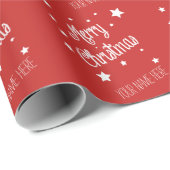 Christmas Wrapping Paper Personalize Name Geschenkpapier (Rolleneckpunkt)