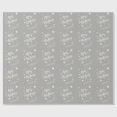 Christmas Wrapping Paper Personalize Name Geschenkpapier (Flach)