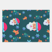 Christmas wrapping paper, Santa Claus Geschenkpapier Set (Vorderseite 3)