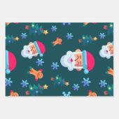Christmas wrapping paper, Santa Claus Geschenkpapier Set (Vorderseite 2)