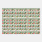 Christmas Wrapping Paper -Santa & Reindeer Geschenkpapier Set (Vorderseite)