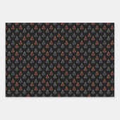 Christmas Wrapping Paper Set of 3 Designs Geschenkpapier Set (Vorderseite)