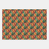 Christmas Wrapping Paper Set of 3 Designs Geschenkpapier Set (Vorderseite 3)