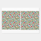 Christmas Wrapping Paper Sheet Set Geschenkpapier Set (Vorderseite 3)