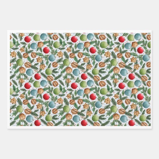 Christmas Wrapping Paper Sheet Set Geschenkpapier Set (Vorderseite 2)