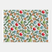 Christmas Wrapping Paper Sheet Set Geschenkpapier Set (Vorderseite)