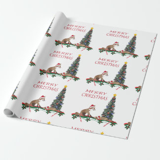 Christmas wrapping paper, wildlife geschenkpapier