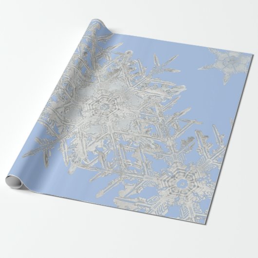 CHRISTMAS WRAPPING WILSON BENTLEY SNOWFLAKES GESCHENKPAPIER (Ungerollt)