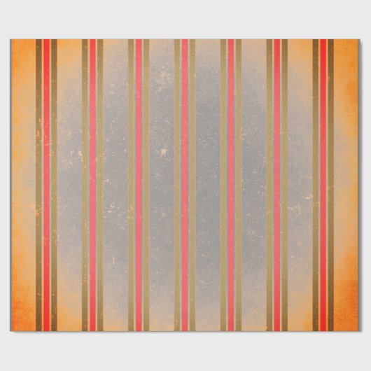 CHRISTMAS WRAPPPAPIER DISTRESSED STRIPES GESCHENKPAPIER (Flach)