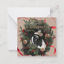 Christmas Wreath Bunny