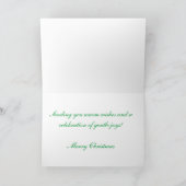 Christmas Wreath Cavalier King Charles Card Feiertagskarte (Innenseite)