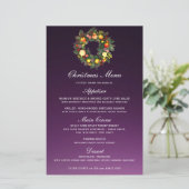 CHRISTMAS WREATH | CHRISTMAS MENU (Stehend Vorderseite)