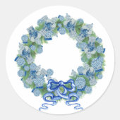 Christmas Wreath Ginger Jars Runder Aufkleber (Vorderseite)