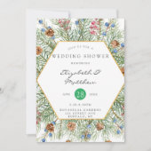 Christmas Wreath Gold Polterabend Einladung (Vorderseite)