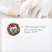 Christmas Wreath Havanese Address Label (Insitu)