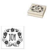 Christmas Wreath JOY Rubber Briefmarke Gummistempel (Stempel)