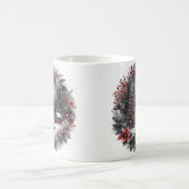 christmas wreath landscape Mug Kaffeetasse (Mittel)