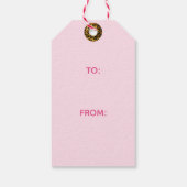 Christmas Wreath Leopard Geschenkanhänger (Rückseite)