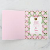 Christmas Wreath Leopard  Karte (Innenseite)