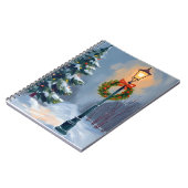 Christmas Wreath Lightpole Tree Notizblock (Linke Seite)