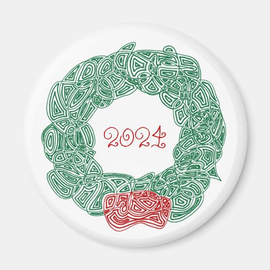 Christmas Wreath Magnet (Vorne)