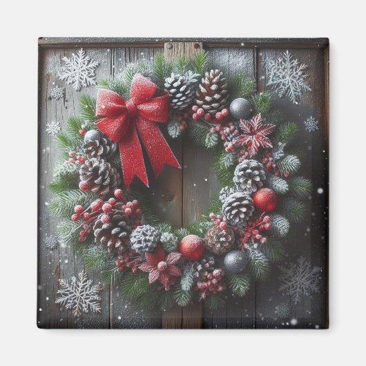Christmas Wreath Magnet (Vorne)